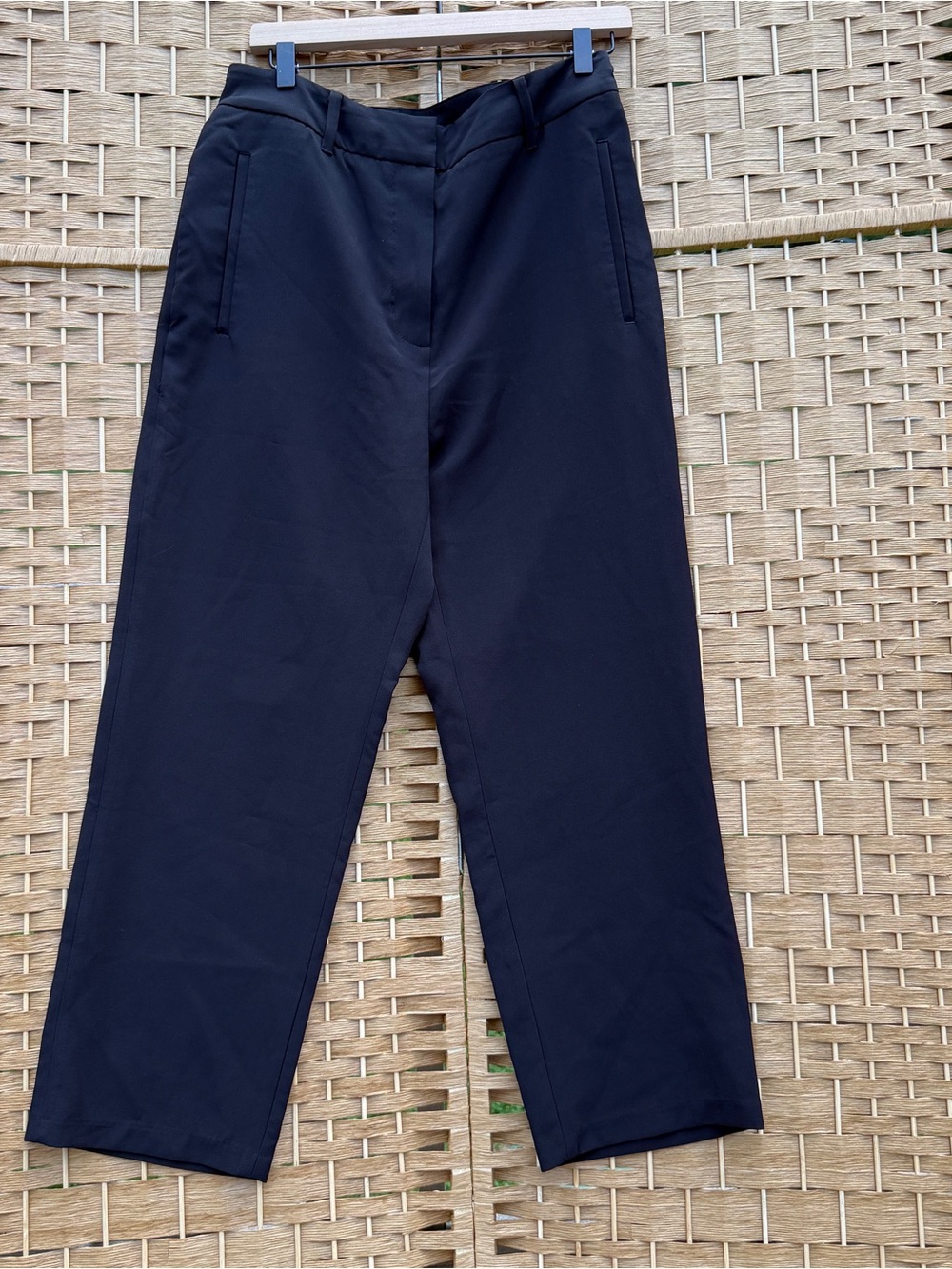 Quince Black Straight-Leg Dress Pants Women’s Large NWT
